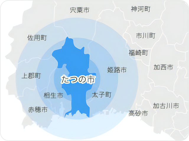 たつの市周辺地図